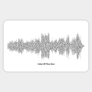 Tori Amos Soundwave art - Silent all these Years Sticker